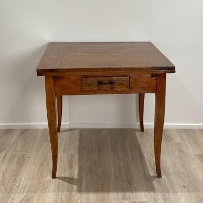19th Century Pine Draw Leaf Farm Table Italy