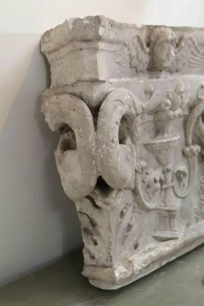 19th Century Plaster Detail from a Building in Belgium