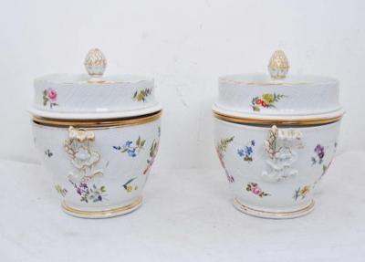 19th Century Porcelain Fruit Coolers a Pair
