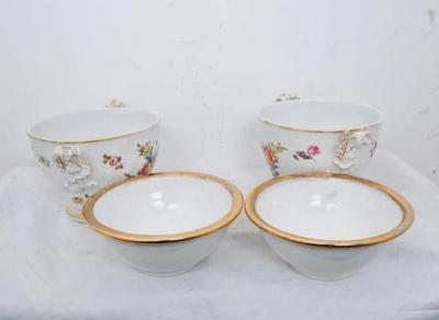 19th Century Porcelain Fruit Coolers a Pair