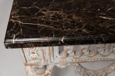 19th Century Provencal Louis XVI Console with Portoro Marble Top