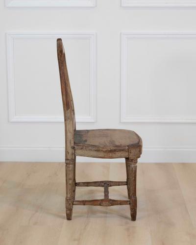 19th Century Provincial Gustavian Chair in Original Paint