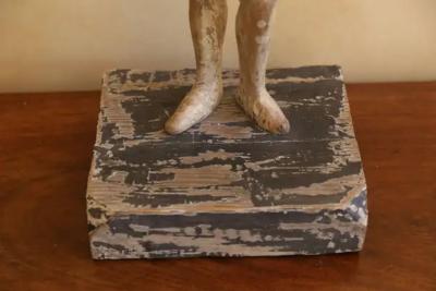 19th Century Religious Santo Figure