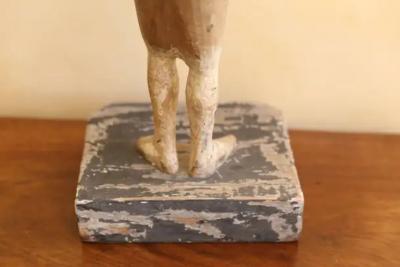 19th Century Religious Santo Figure