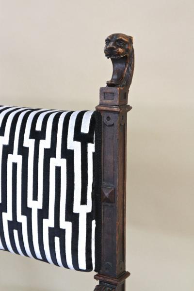 19th Century Renaissance Revival X Chair Savonarola Armchair Austria ca 1860