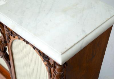 19th Century Rosewood Marble Top Victorian Style Sideboard Credenza