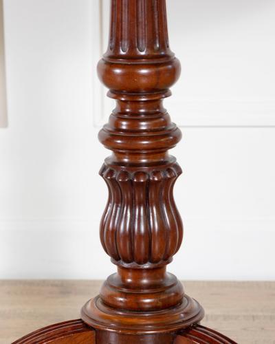 19th Century Round Mahogany Tilt Top Pedestal Table