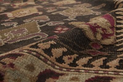 19th Century Russian Karabagh Handmade Wool Rug