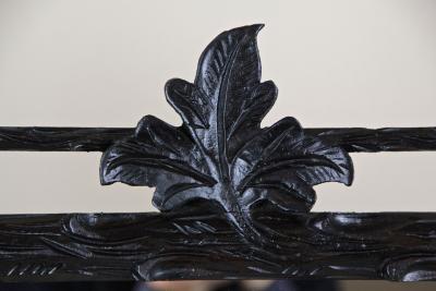 19th Century Rustic Black Forest Mirror Hand Carved Austria circa 1880