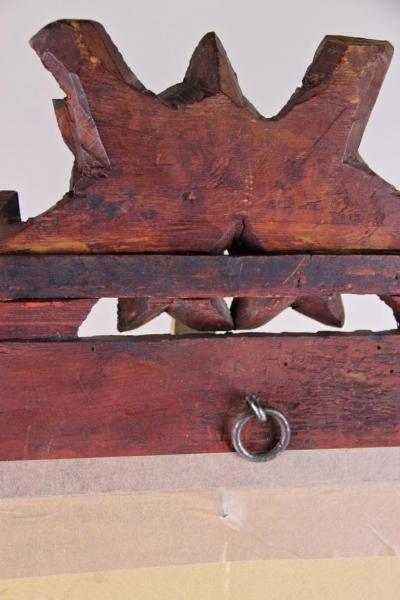 19th Century Rustic Black Forest Mirror Hand Carved Germany circa 1880