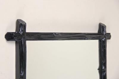 19th Century Rustic Black Forest Wall Mirror Austria circa 1880