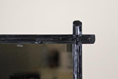 19th Century Rustic Black Forest Wall Mirror Austria circa 1880