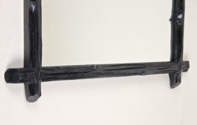 19th Century Rustic Black Forest Wall Mirror Austria circa 1880