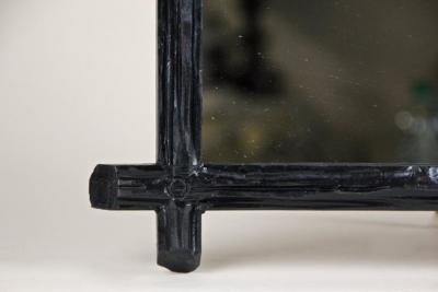 19th Century Rustic Black Forest Wall Mirror Austria circa 1880