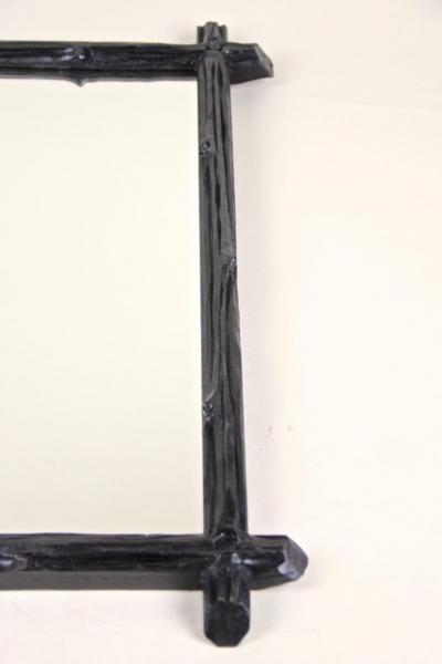 19th Century Rustic Black Forest Wall Mirror Austria circa 1880