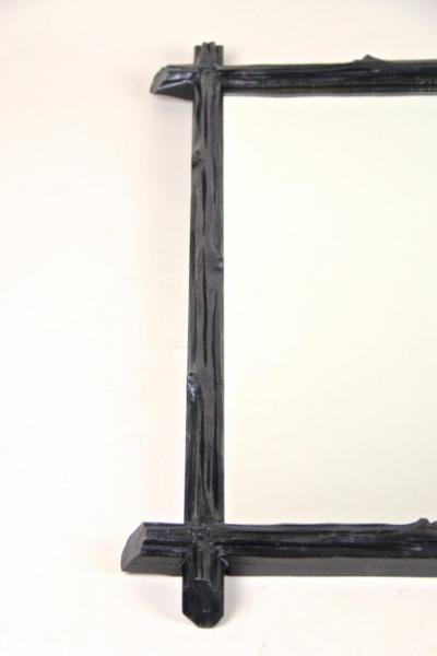 19th Century Rustic Black Forest Wall Mirror Austria circa 1880
