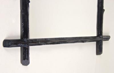 19th Century Rustic Black Forest Wall Mirror Basswood Austria circa 1880
