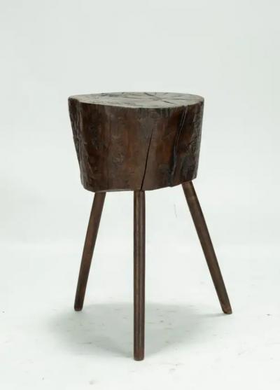 19th Century Rustic Chopping Block Table