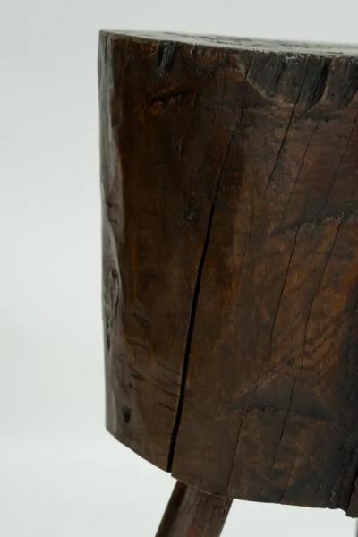 19th Century Rustic Chopping Block Table