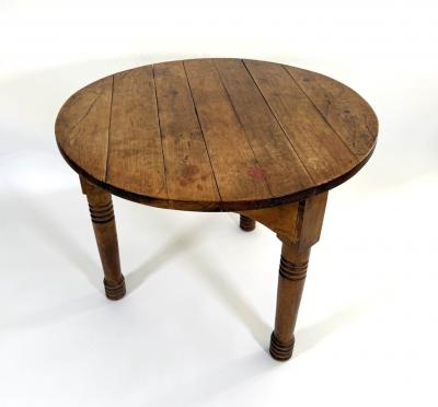 19th Century Rustic Pine Cricket Table