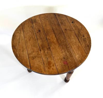 19th Century Rustic Pine Cricket Table