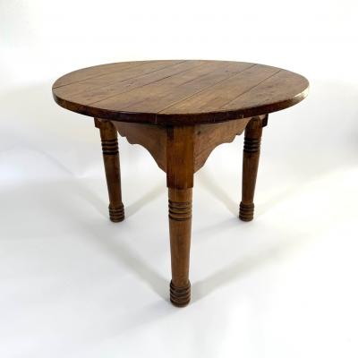 19th Century Rustic Pine Cricket Table