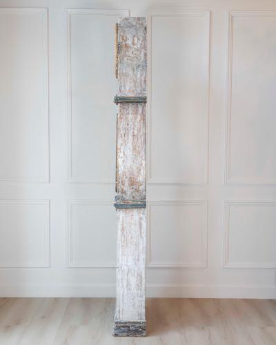19th Century Scandinavian Painted Pine Longcase Clock