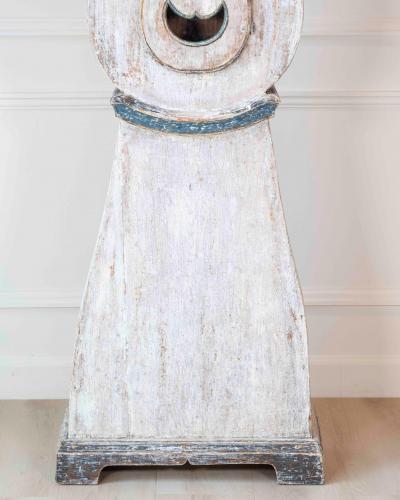19th Century Scandinavian Painted Pine Longcase Clock