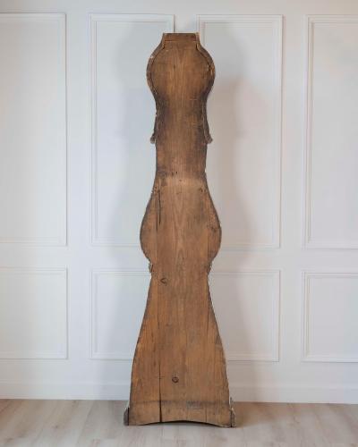 19th Century Scandinavian Painted Pine Longcase Clock