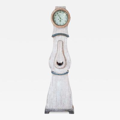 19th Century Scandinavian Painted Pine Longcase Clock