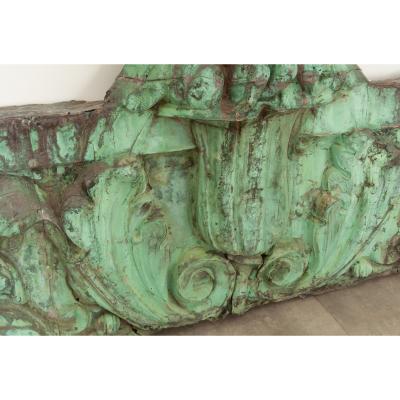 19th Century Set of 3 Oxidized Copper Panels