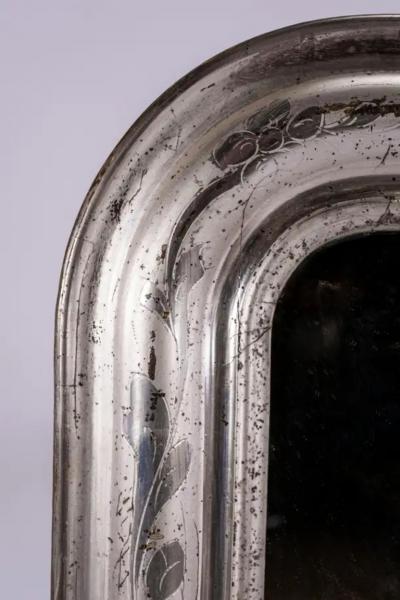 19th Century Silver Louis Philippe Mirror