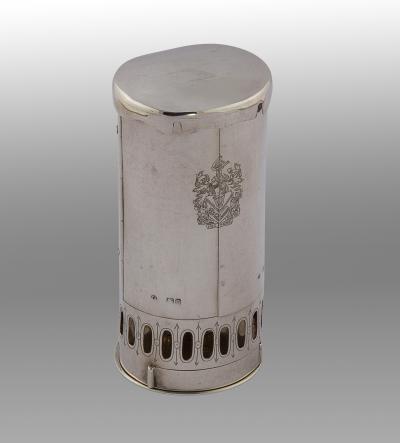 19th Century Silver Travel Lamp