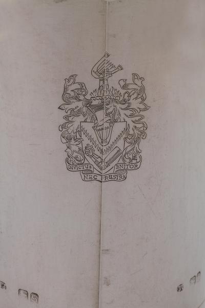 19th Century Silver Travel Lamp