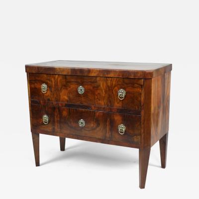 19th Century Small Biedermeier Walnut Chest of Drawers Vienna c 1825