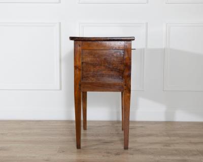 19th Century Small Louis XVI Style Walnut Chest with Two Drawers