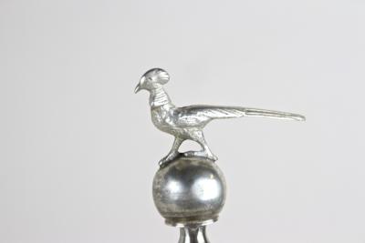 19th Century Solid Silver Candelabras Candleholder Pair Of 2 AT circa 1860