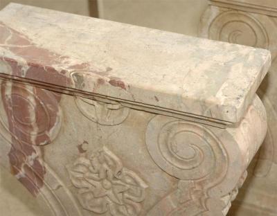 19th Century Southern Italian Antique Marble Pedestals A Pair