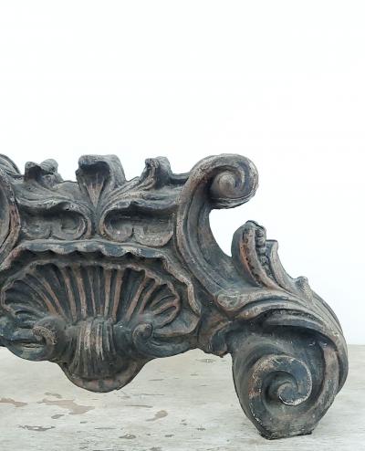 19th Century Steel Fragment in the Baroque Style Italy