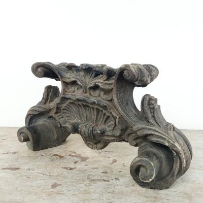 19th Century Steel Fragment in the Baroque Style Italy