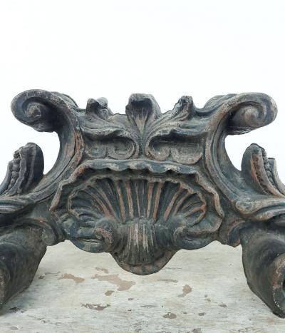 19th Century Steel Fragment in the Baroque Style Italy
