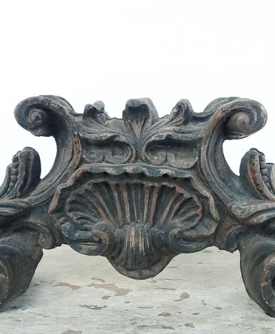 19th Century Steel Fragment in the Baroque Style Italy