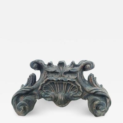 19th Century Steel Fragment in the Baroque Style Italy