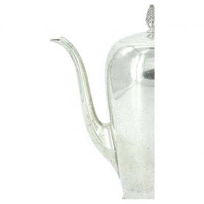 19th Century Sterling Silver Chocolate Coffee Pot