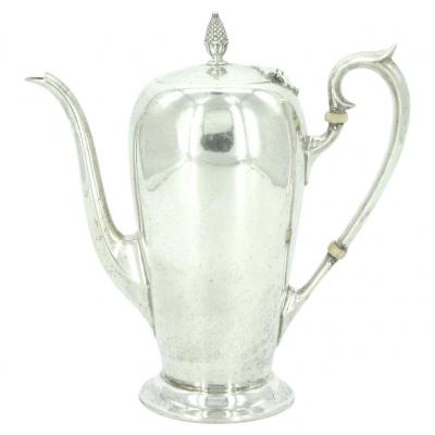 19th Century Sterling Silver Chocolate Coffee Pot