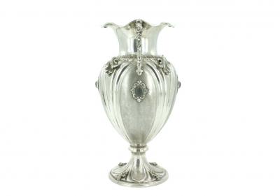 19th Century Sterling Silver Decorative Vase