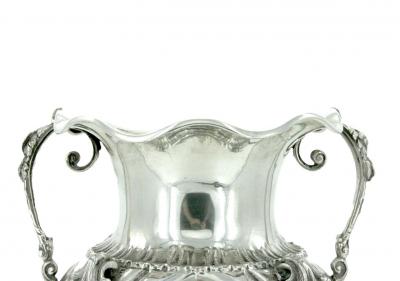 19th Century Sterling Silver Decorative Vase
