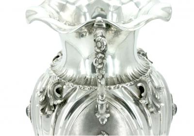 19th Century Sterling Silver Decorative Vase