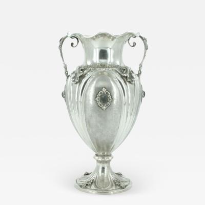 19th Century Sterling Silver Decorative Vase