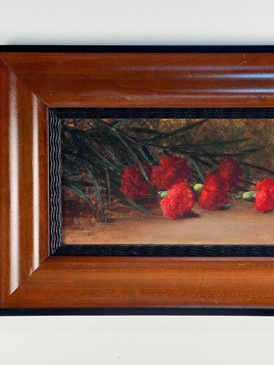 19th Century Still Life of Carnations by Sarah Bender De Wolfe